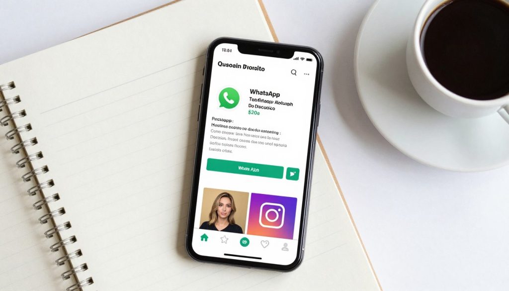 Celular mostrando redes sociais e estratégias de divulgação para afiliados