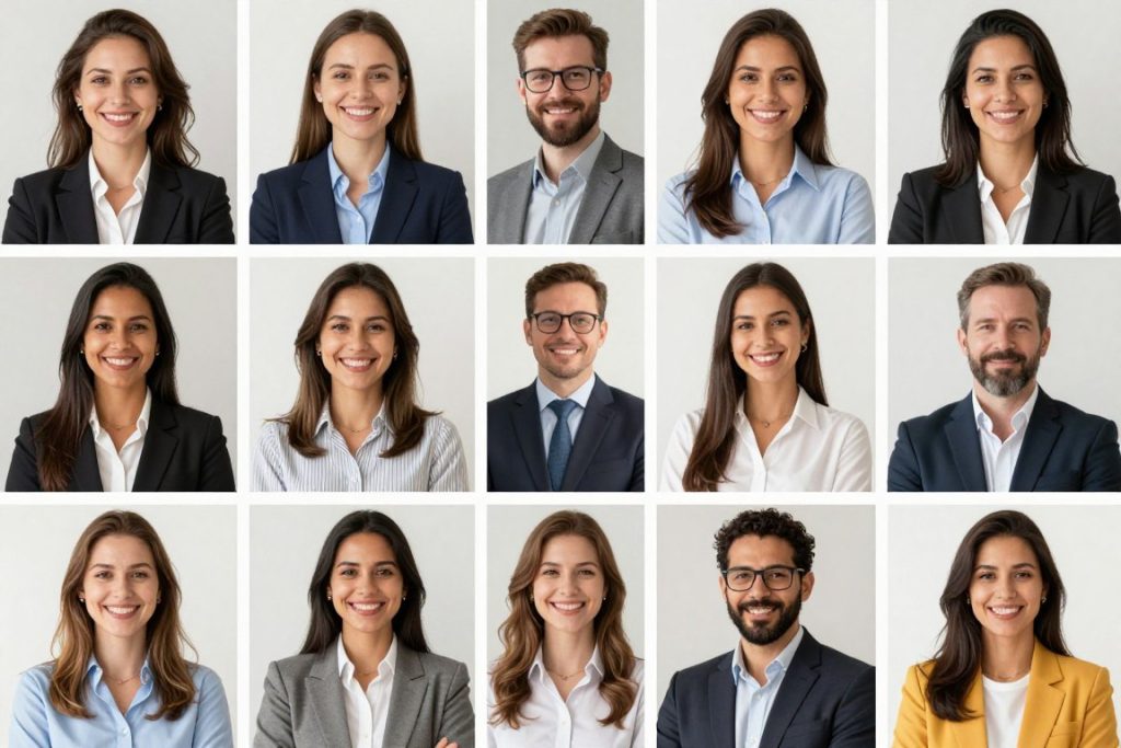 Diversos profissionais brasileiros representando públicos que podem trabalhar como afiliados