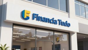 Fachada moderna da Financia Tudo empresa de refinanciamento de veículos