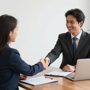 Negociação de condições de refinanciamento entre cliente e atendente