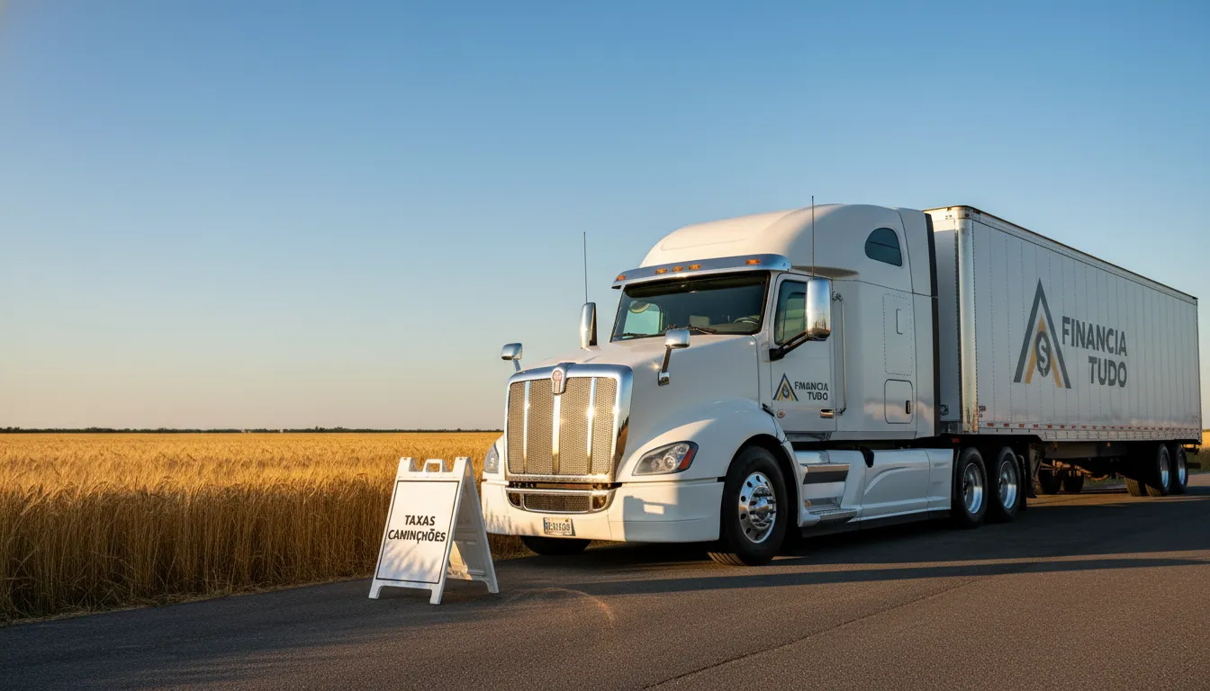Taxas do financiamento de caminhões