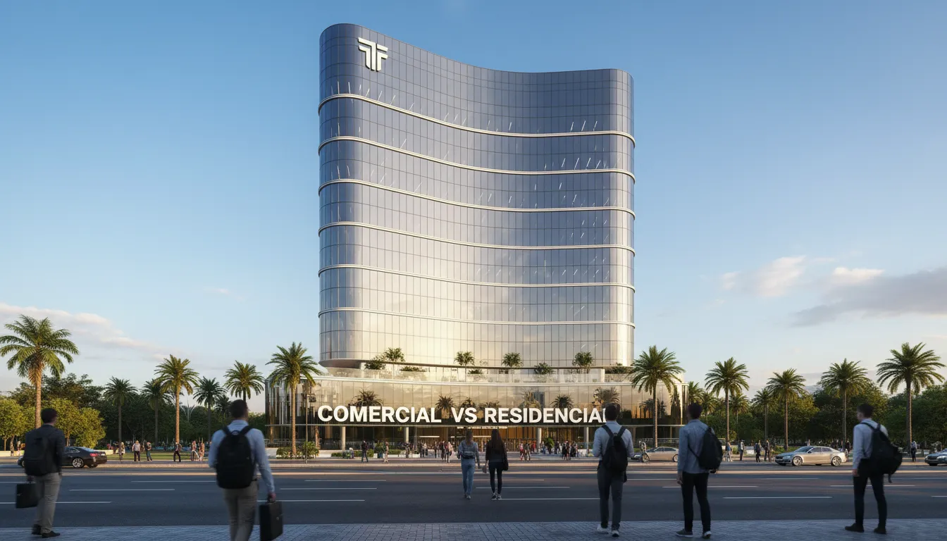 Diferença entre financiamento comercial e residencial