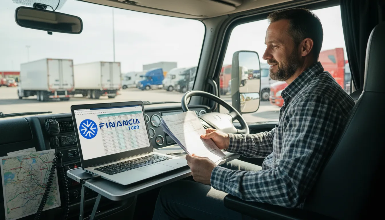 Financiamento de caminhão para autônomos: como comprovar renda e aumentar chances de aprovação