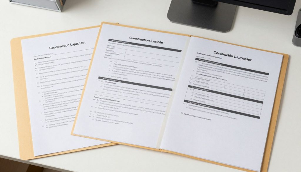 Documentos organizados para aprovação de empréstimo