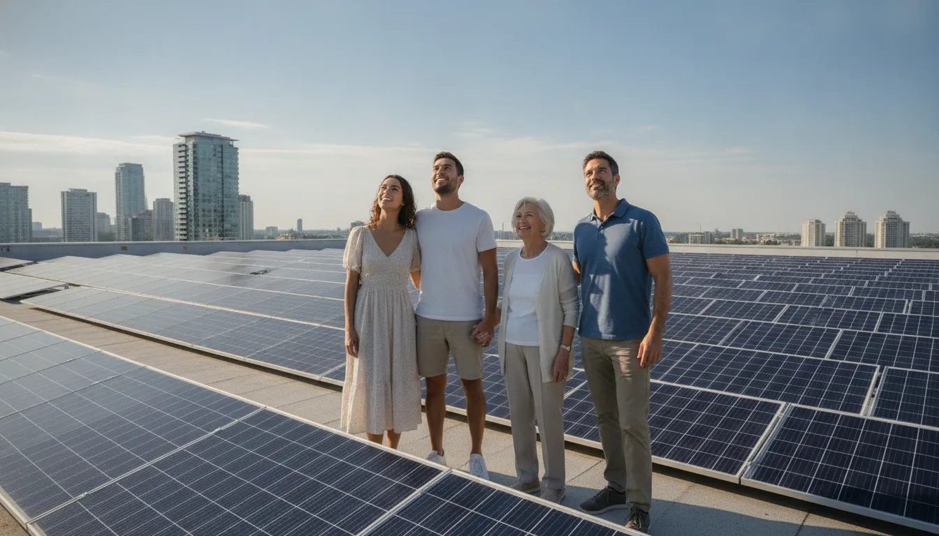 Crédito para instalação de energia solar em condomínios